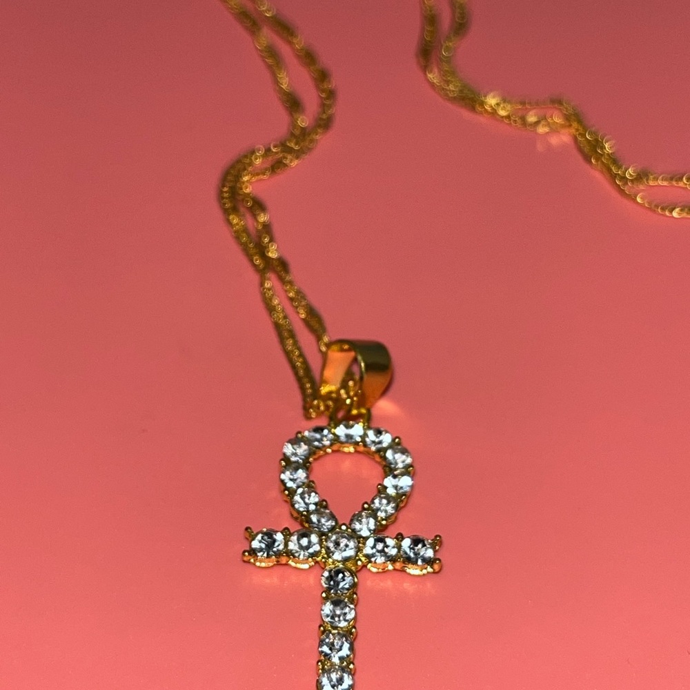Ankh necklace gold - Picture 3 of 4